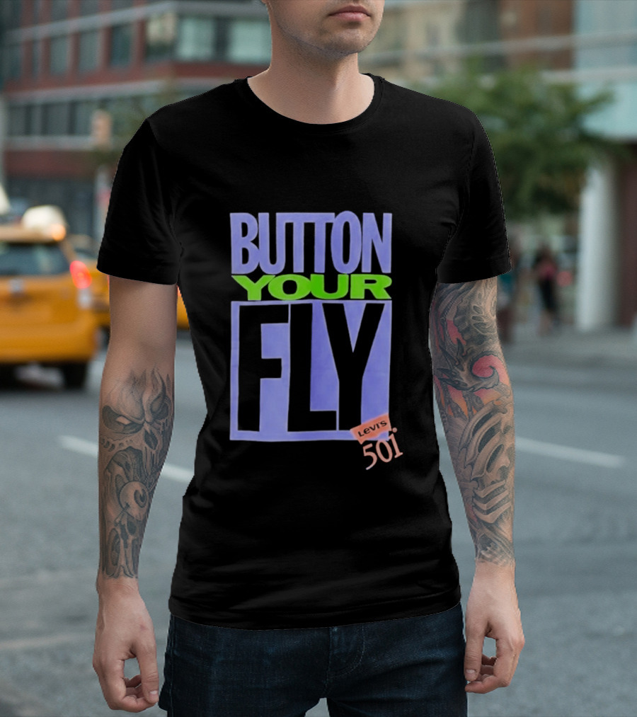 Button Your Fly Levi's 501 T-Shirt
