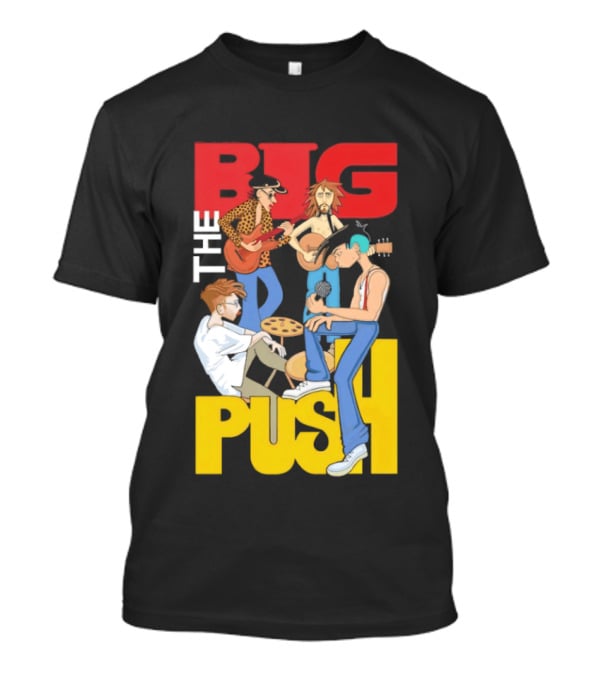 The Big Push Band Colorful Animation With Musical Instruments T-Shirt