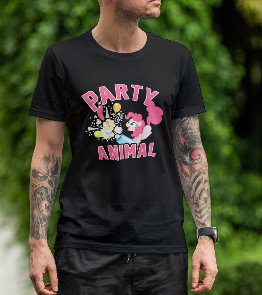 My Little Pony Party Animal Pinkie Pie Celebration Balloons Confetti T-Shirt