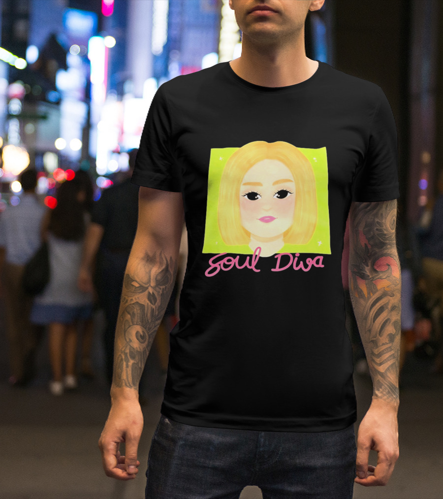 Soul Diva Blonde Cartoon T-Shirt