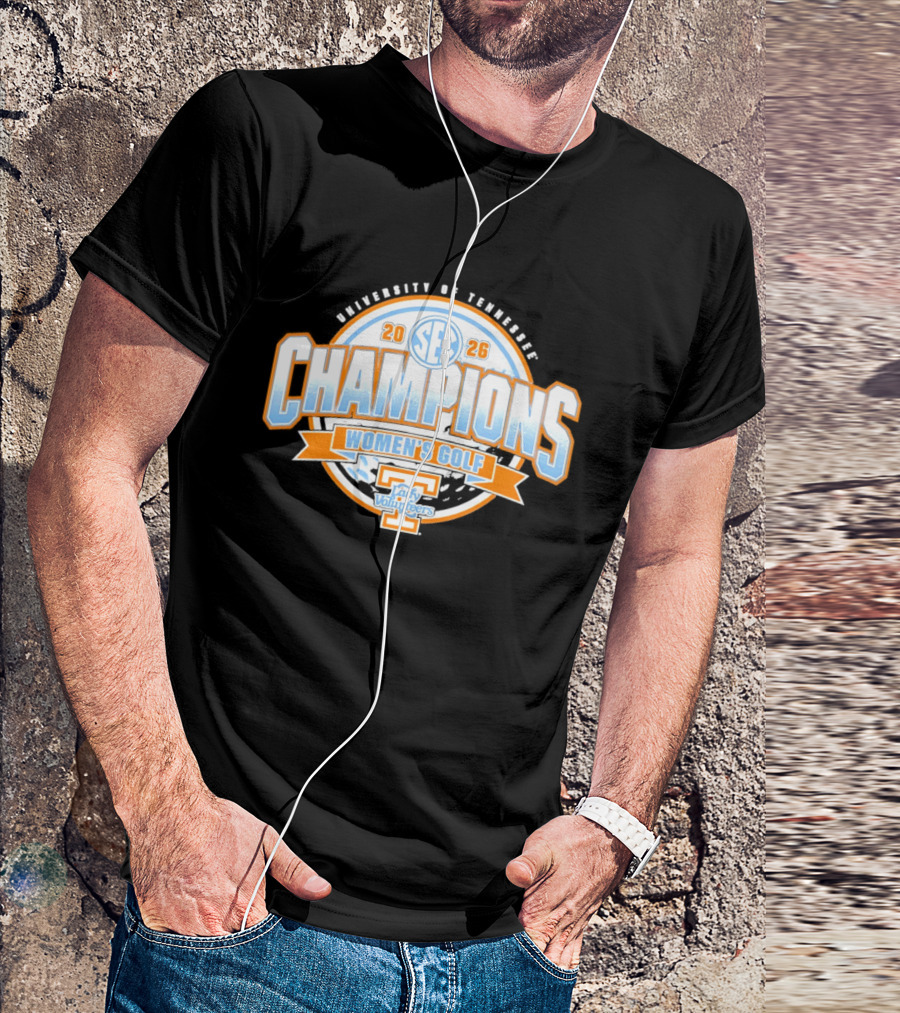 University Of Tennessee SEC 2026 Champions Women's Golf Lady Volunteers T-Shirt
