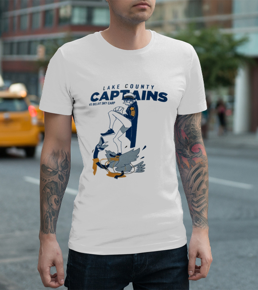 2026 Lake County Captains Vs Beloit Sky Carp Baseball Event T-Shirt
