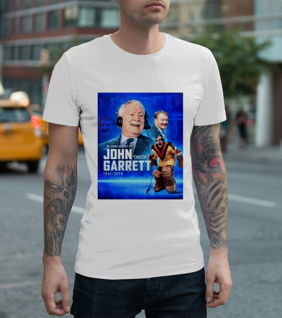 In Loving Memory Of John Garrett Cheech 1951 2026 Hockey T-Shirt