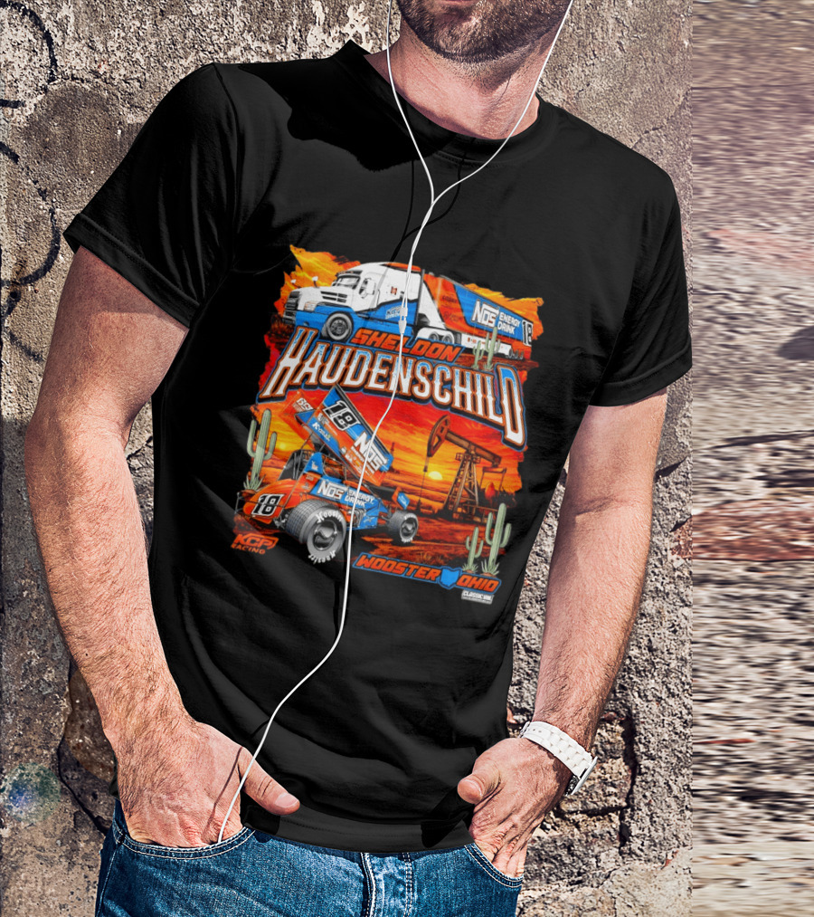 Sheldon Haudenschild NOS Energy Drink KCP Racing Wooster Ohio Classic Ink USA T-Shirt