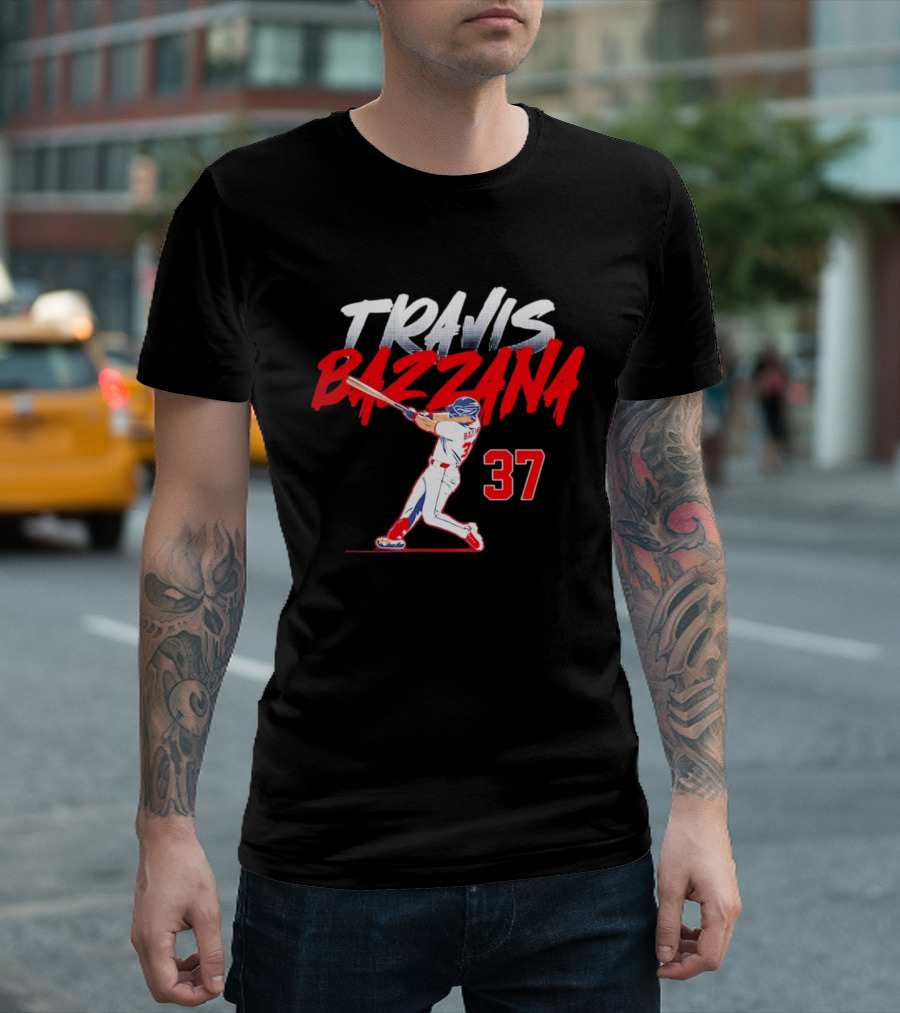 Travis Bazzana 37 Baseball Swing Cleveland Guardians Slugger T-Shirt
