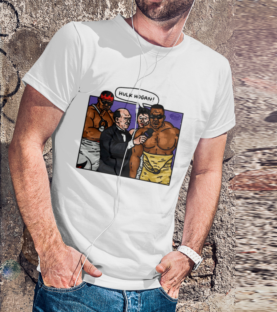 Culture Kings WWE Hulk Hogan Wrestlers Cartoon Interview Scene T-Shirt