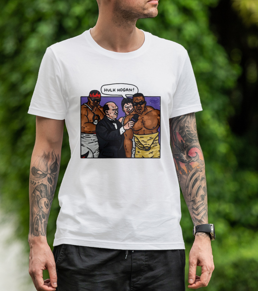 Culture Kings WWE Hulk Hogan Wrestlers Cartoon Interview Scene T-Shirt