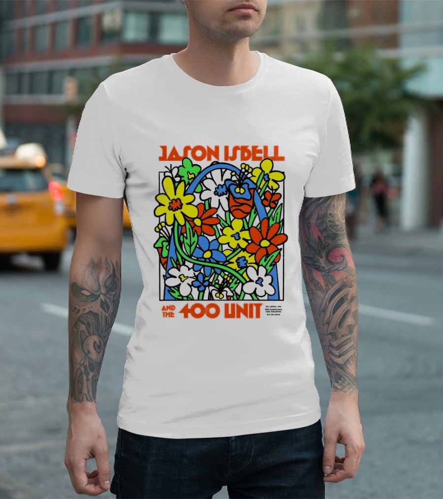 Jason Isbell The 400 Unit St. Louis Fabulous Fox Theatre April 29 2026 Flower Arch T-Shirt