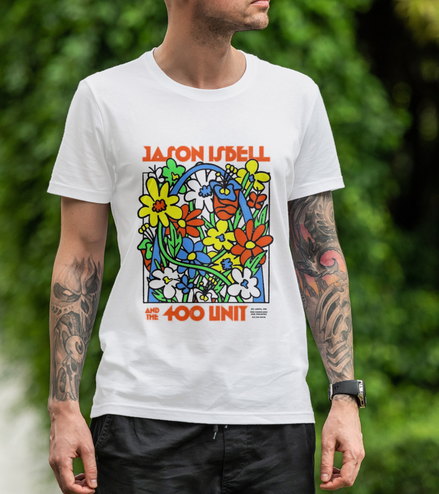 Jason Isbell The 400 Unit St. Louis Fabulous Fox Theatre April 29 2026 Flower Arch T-Shirt
