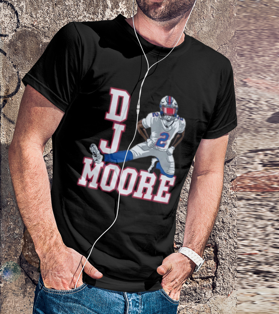 DJ Moore Buffalo Football Jersey Number 2 Athletic Pose T-Shirt