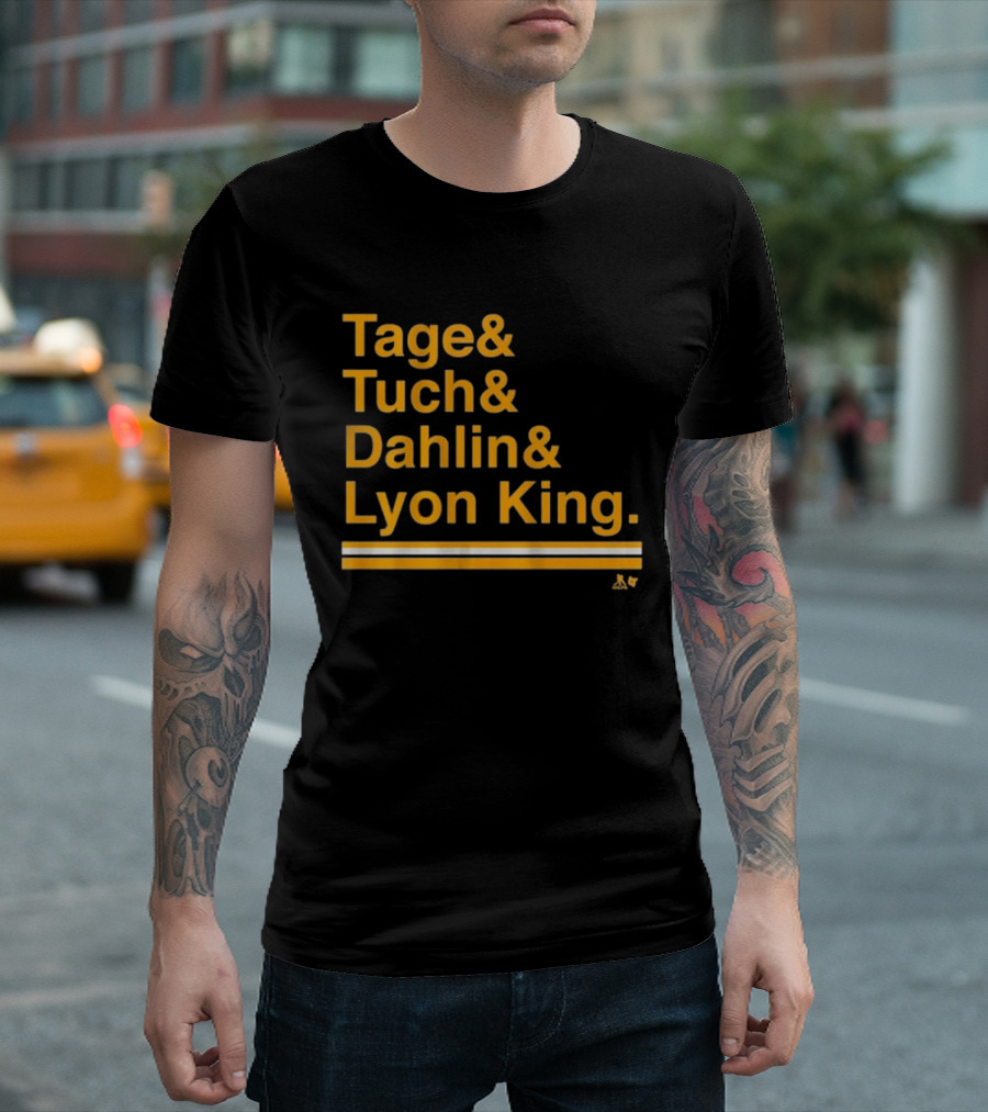 Tage Tuch Dahlin Lyon King Buffalo Hockey Ampersand T-Shirt