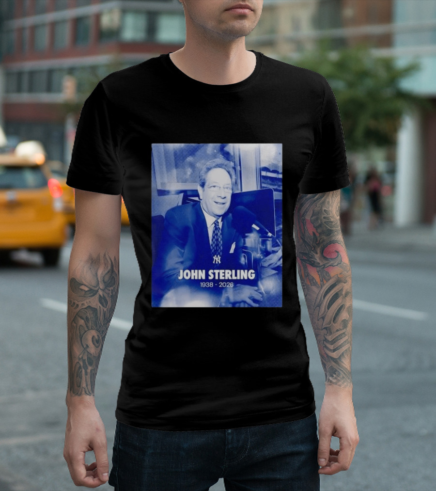 New York Yankees John Sterling 1938 2026 T-Shirt