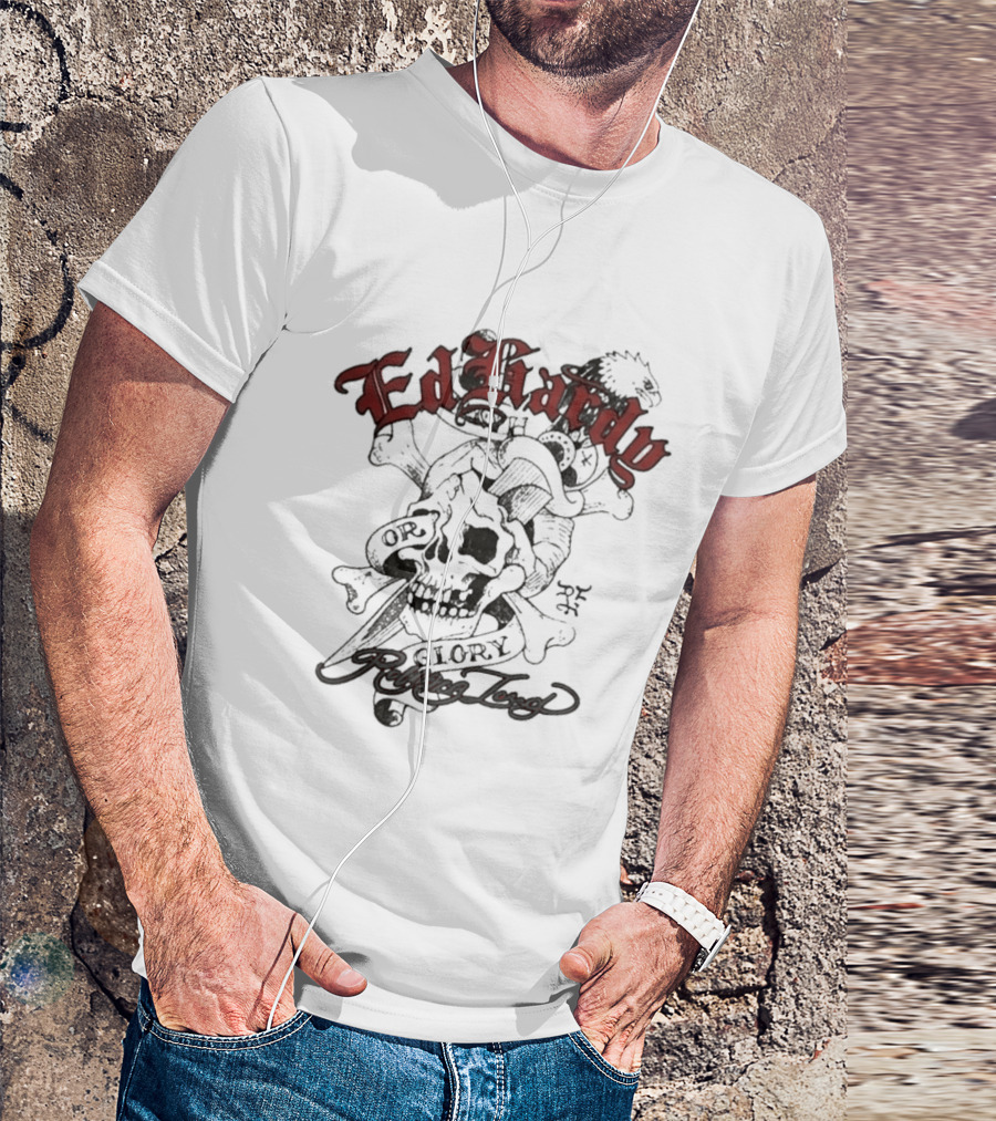 Ed Hardy Rolling Loud Festival 2026 Death Glory Thermal Skull T-Shirt