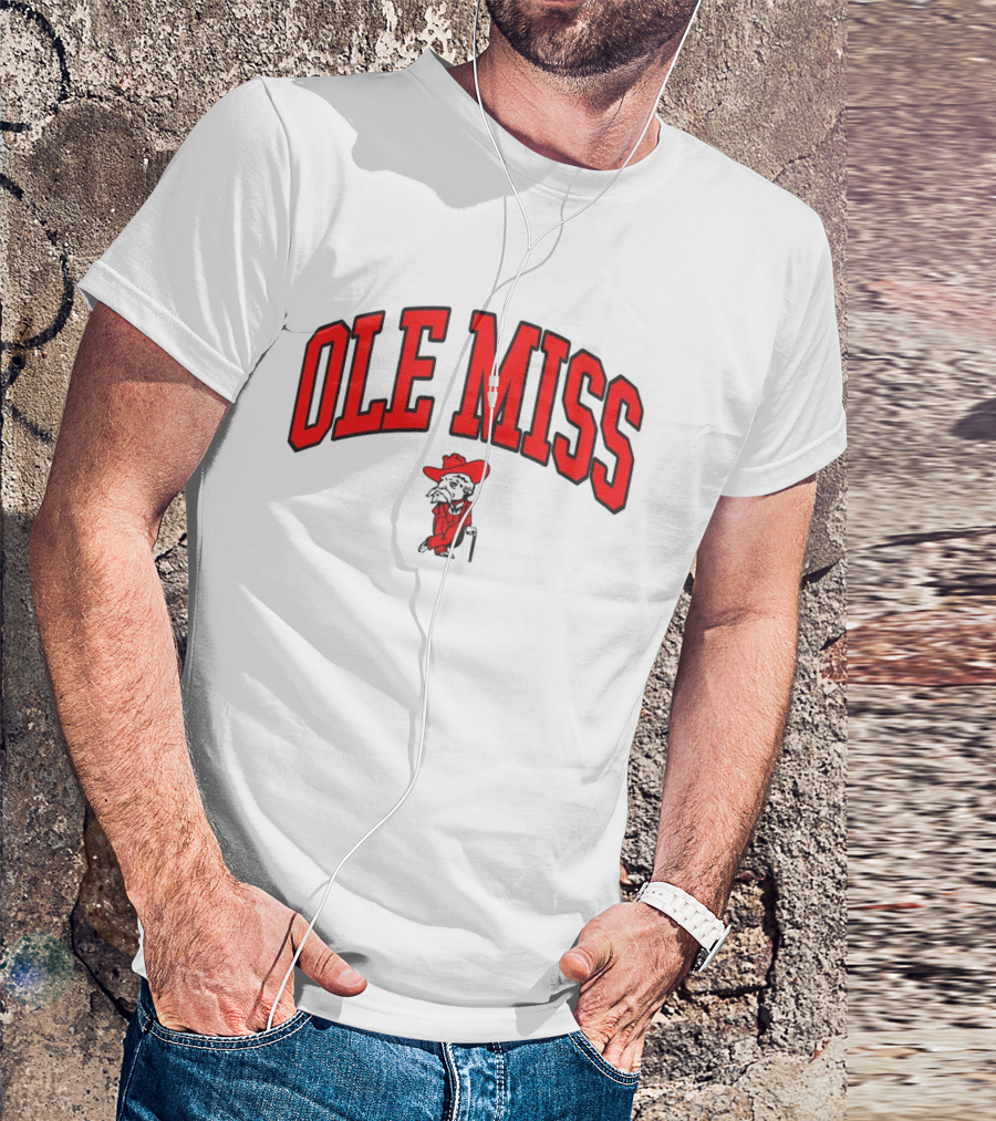 Ole Miss Rebels Colonel Reb Arch T-Shirt