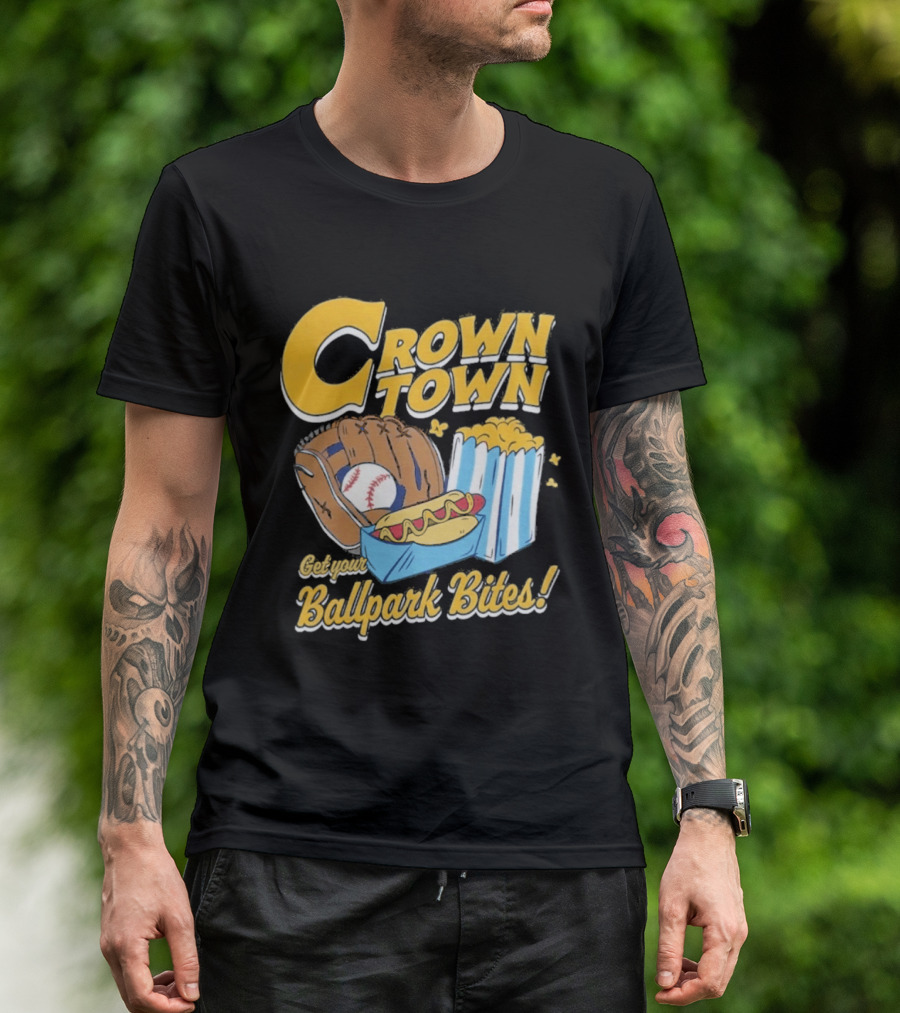 Crown Town Ballpark Bites Get Your Snacks T-Shirt