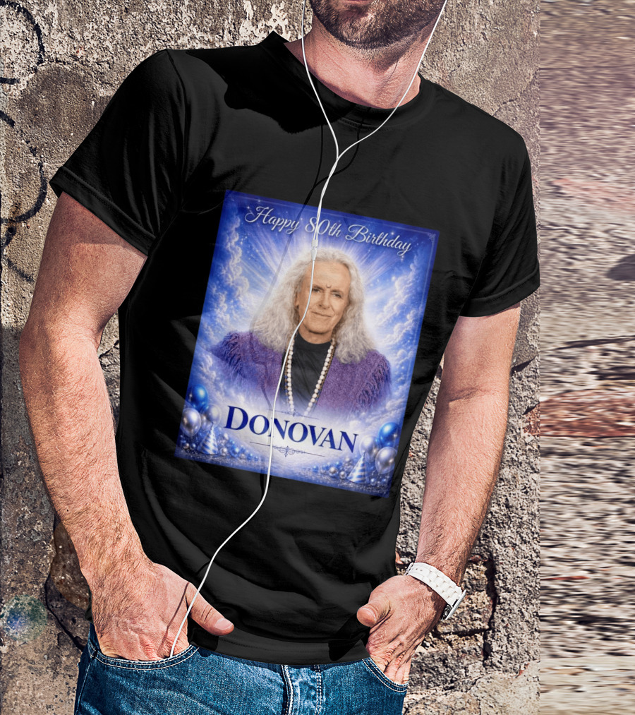 Happy 80th Birthday Donovan Celebration T-Shirt
