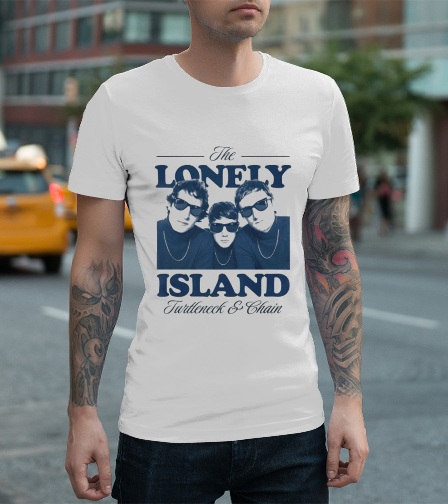 The Lonely Island Turtleneck & Chain Trio Faces T-Shirt