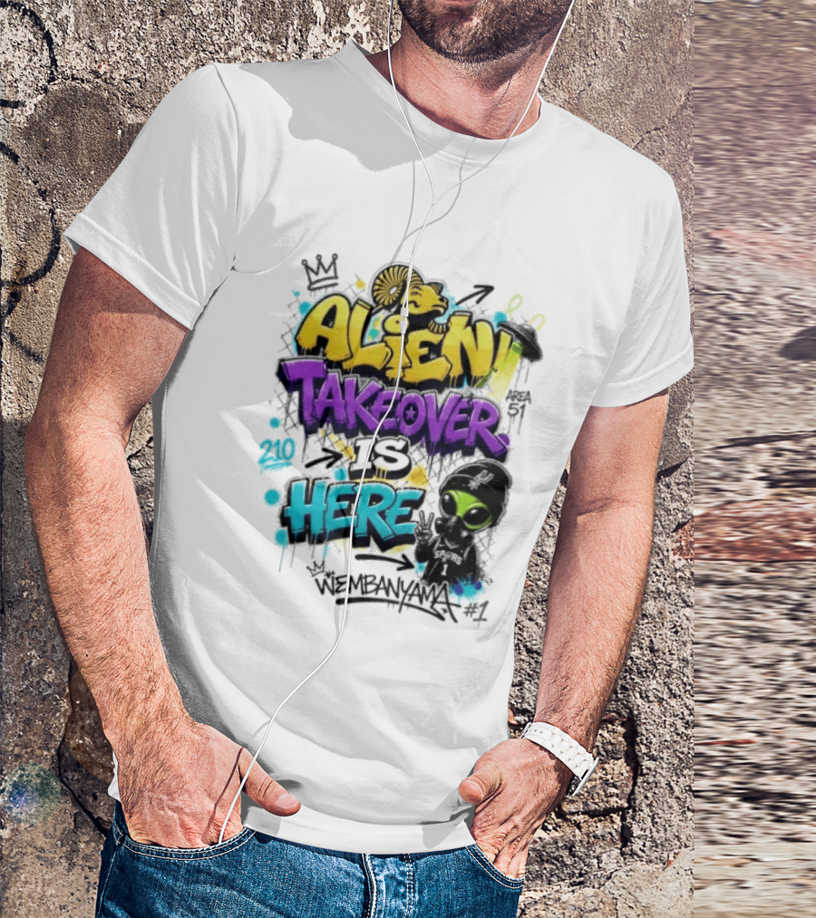 Alien Takeover Is Here Wembanyama T-Shirt