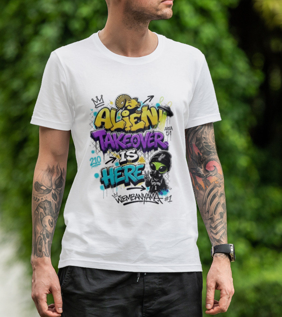 Alien Takeover Is Here Wembanyama T-Shirt