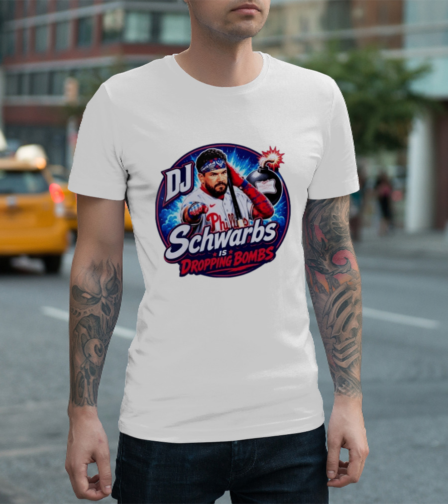 DJ Schwarbs Phillies Dropping Bombs T-Shirt