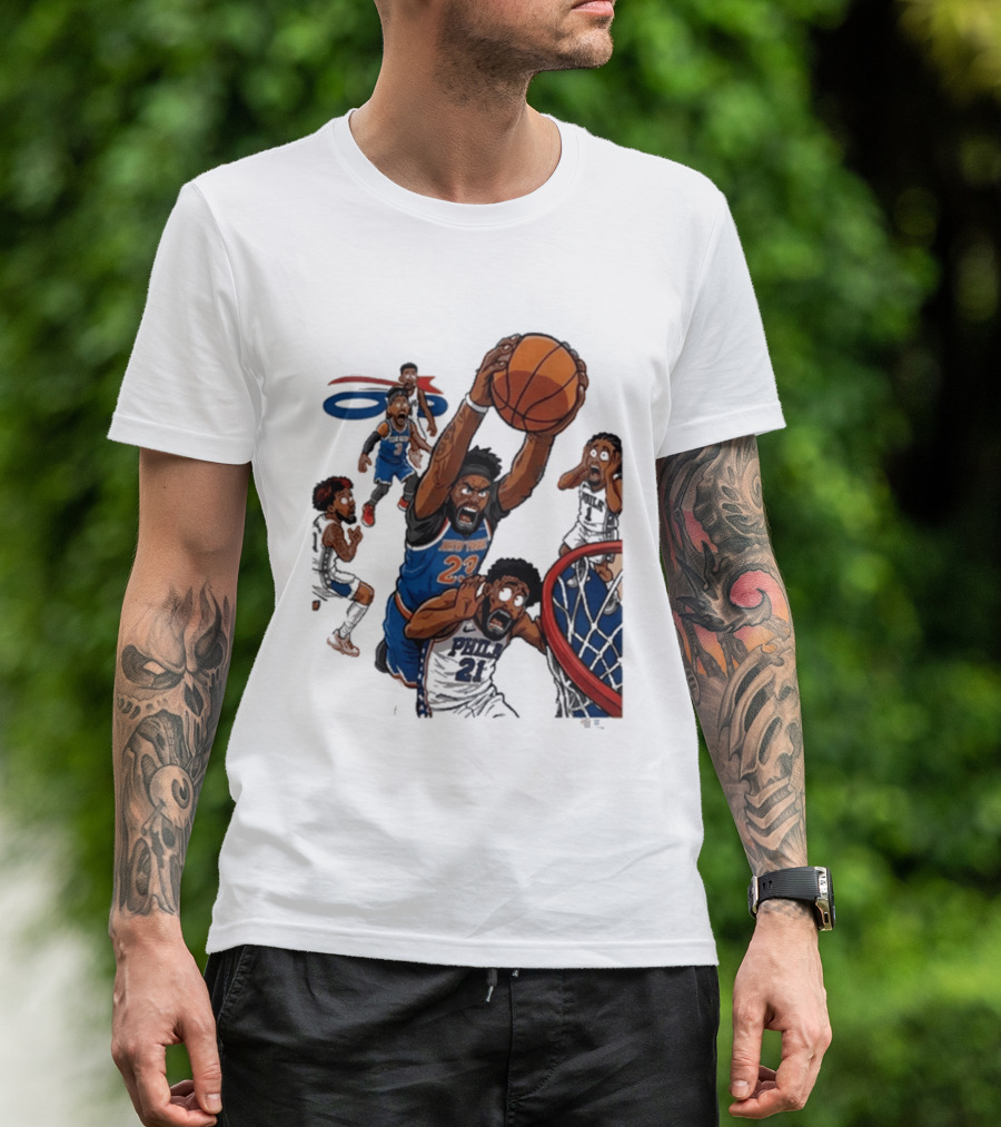 Josh Hart Monster Dunk New York Knicks Basketball Player Epic Slam T-Shirt