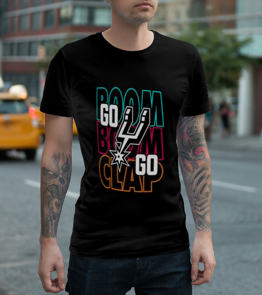 Go Spurs Boom Boom Clap Go Clap T-Shirt