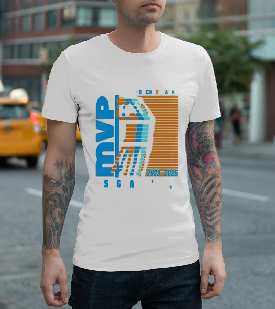 Shai Gilgeous Alexander Back 2 Back MVP 2025 2026 SGA T-Shirt