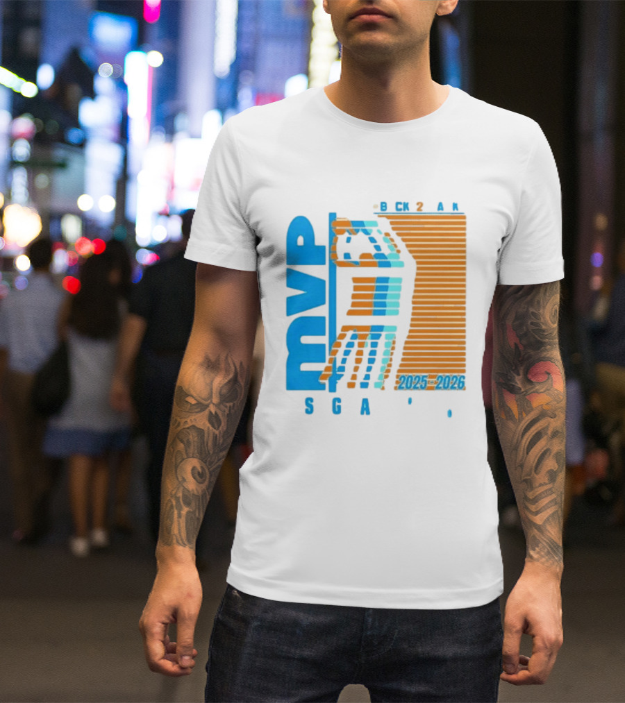 Shai Gilgeous Alexander Back 2 Back MVP 2025 2026 SGA T-Shirt