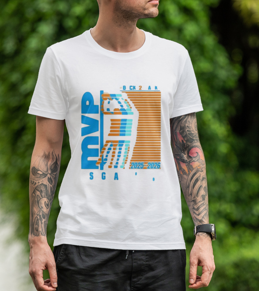 Shai Gilgeous Alexander Back 2 Back MVP 2025 2026 SGA T-Shirt