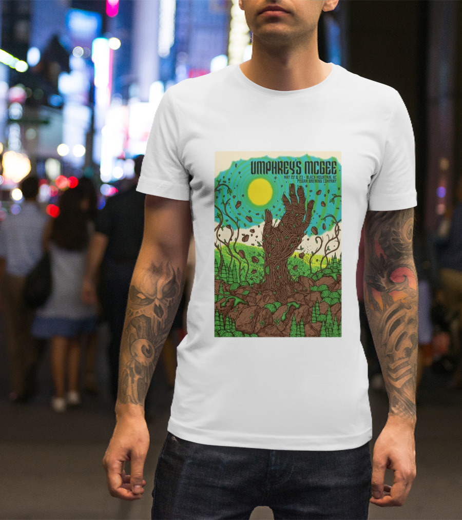 Umphrey's McGee May 22 23 Black Mountain NC Pisgah Brewing Company Tour T-Shirt