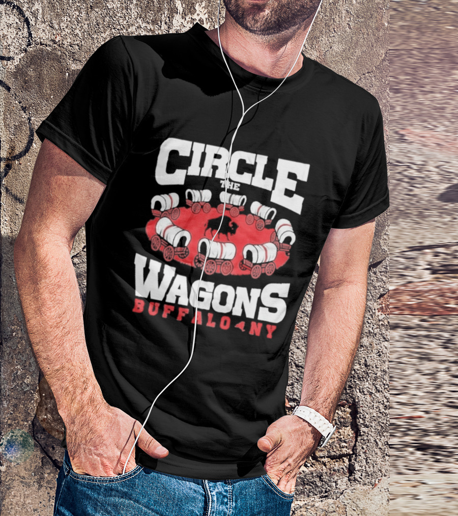Circle The Wagons Buffalo NY Bills Football T-Shirt