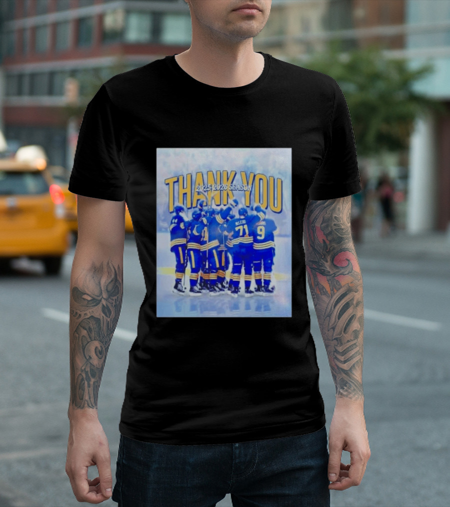 Buffalo Sabres Thank You 2025 2026 Season Players T-Shirt