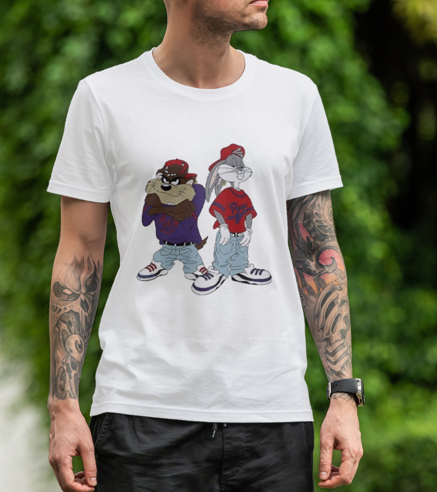 Bugs Bunny Taz Hip Hop Style Kriss Kross Outfits T-Shirt