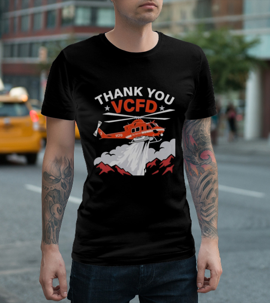 Thank You VCFD Helicopter Rescue T-Shirt