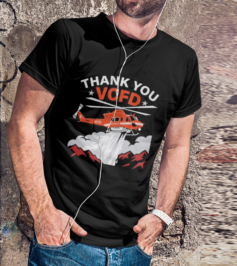 Thank You VCFD Helicopter Rescue T-Shirt