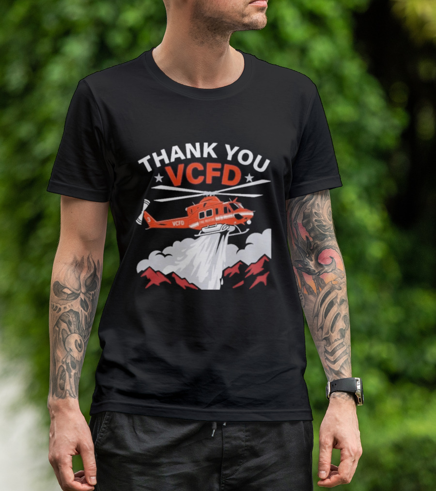 Thank You VCFD Helicopter Rescue T-Shirt