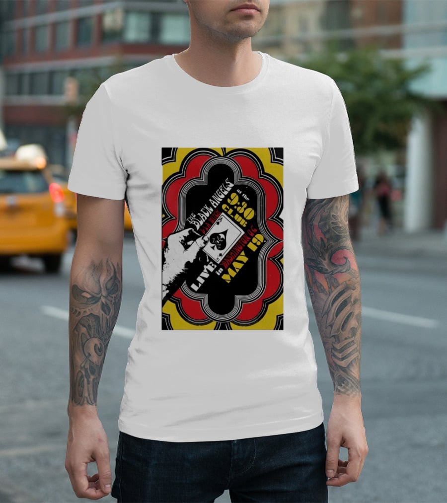 The Black Angels Live Washington DC May 19 2026 Playing Card T-Shirt