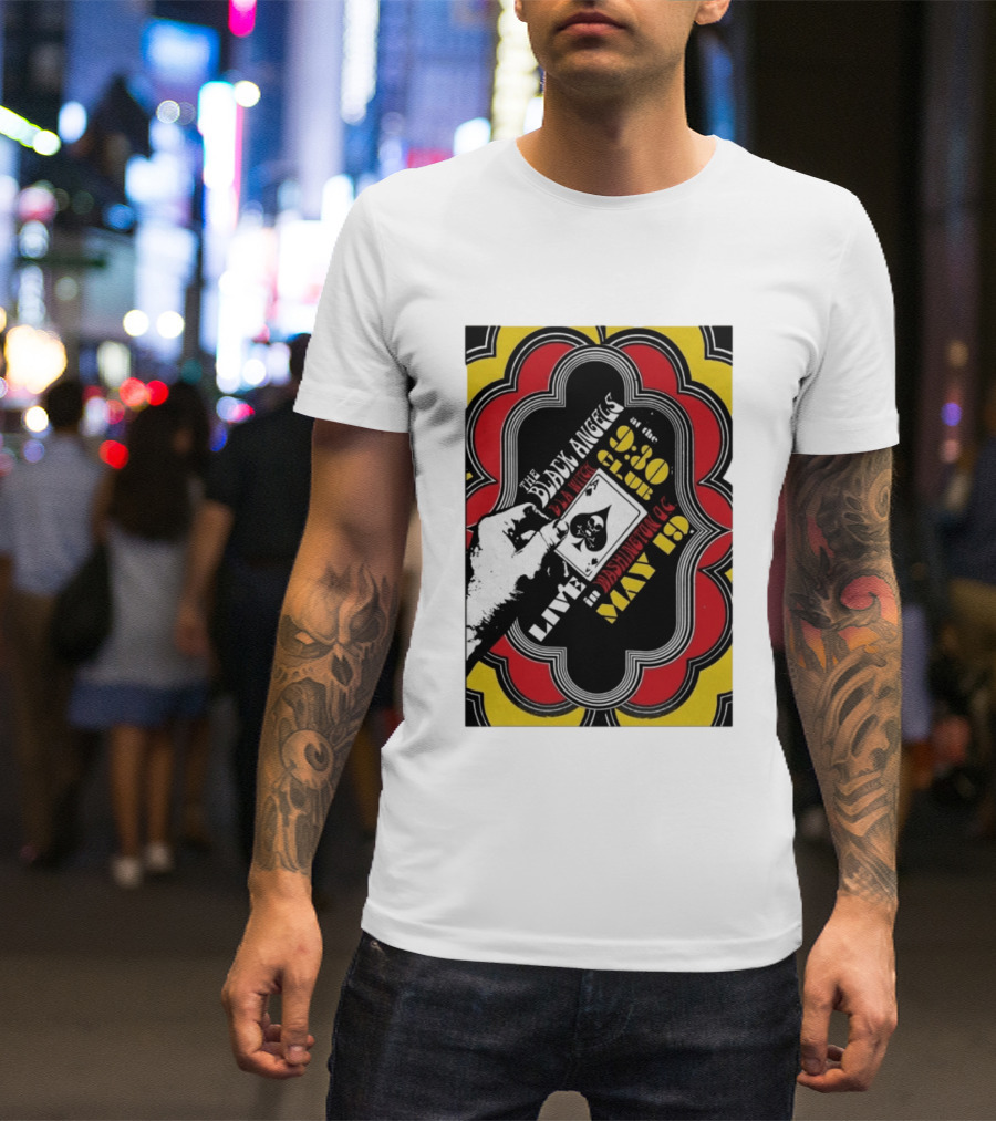 The Black Angels Live Washington DC May 19 2026 Playing Card T-Shirt