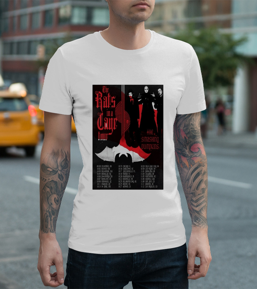 The Smashing Pumpkins Rats In A Cage Tour 2026 T-Shirt
