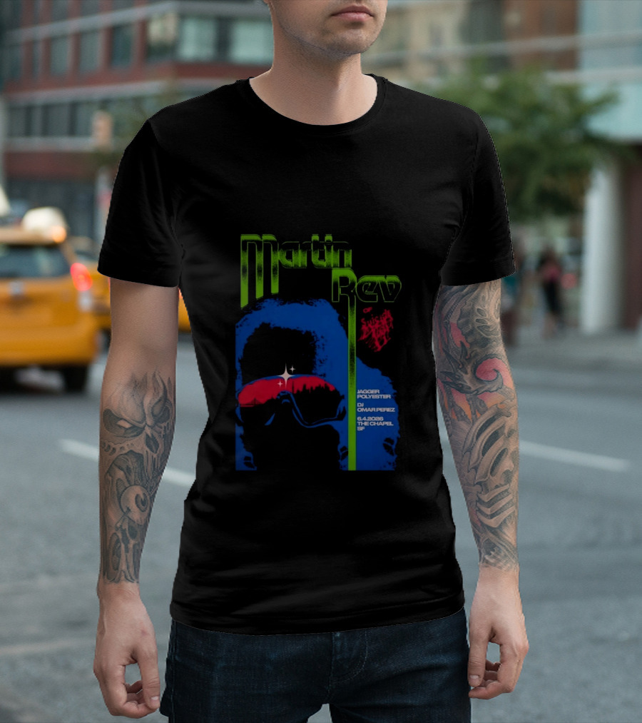 Martin Rev Suicide 6 4 2026 The Chapel SF Jagger Polyester DJ Omar Perez T-Shirt