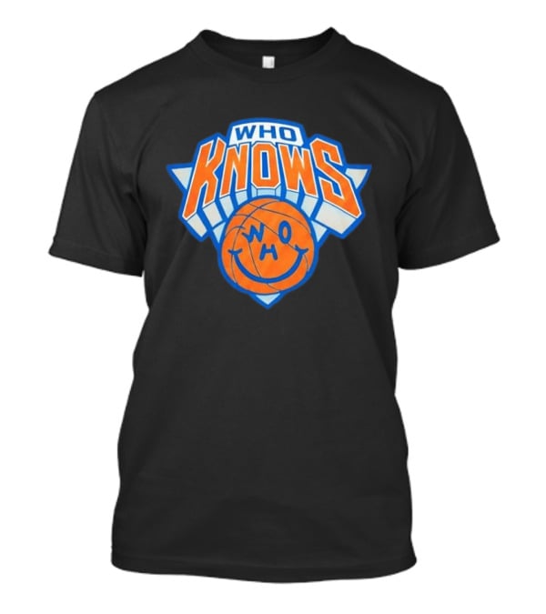 New York Knicks Who Knows Basketball Smiley Face T-Shirt