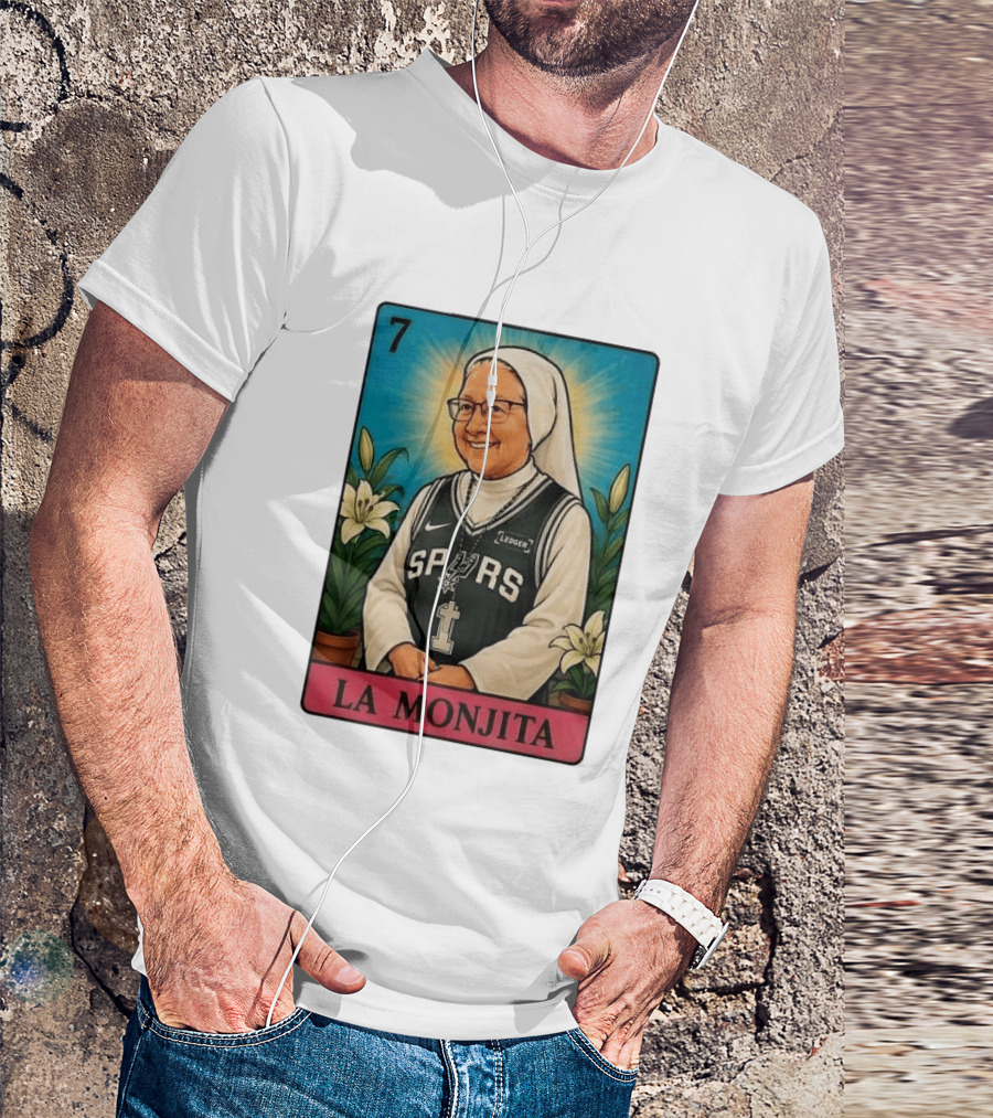 Salesian Sisters La Monjita Spurs Basketball Legend T-Shirt