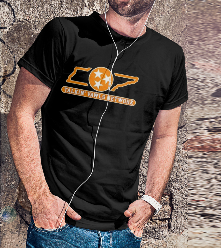 Tennessee Volunteers Talkin' Vawls Network Three Stars T-Shirt