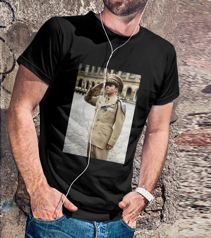 Audie Murphy The Boy Who Wouldn't Die May 28 1971 Plane Crash Hero 45 T-Shirt