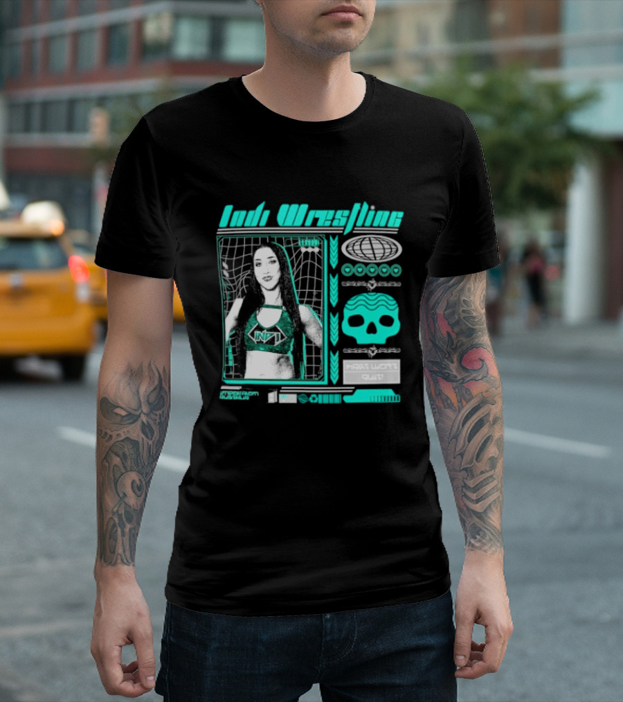 Indi Hartwell Wrestling INDXT Skulls Most Won't Quit T-Shirt