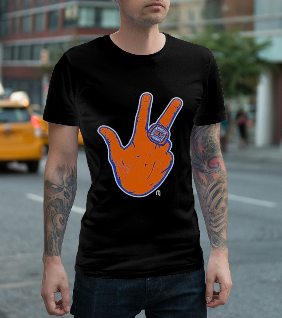 World Champion NY Ring Finger Gesture T-Shirt