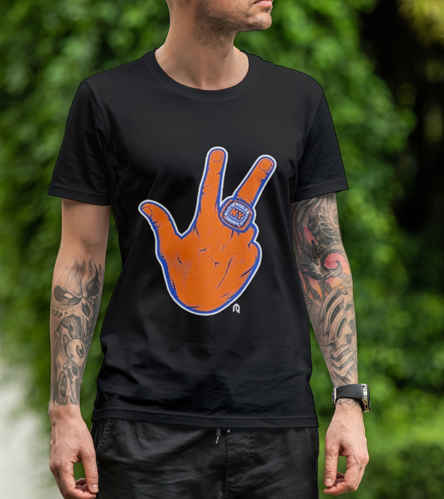 World Champion NY Ring Finger Gesture T-Shirt