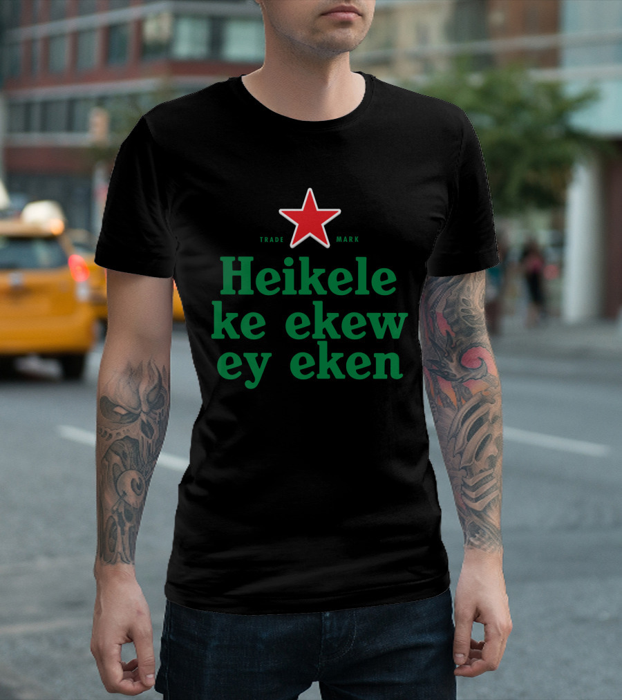 Heikelekeekeweyeken Trade Mark Red Star Parody Sublimation Dryfit T-Shirt