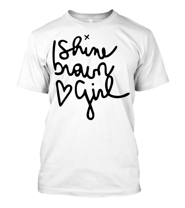 Shine Brown Girl Heart T-Shirt