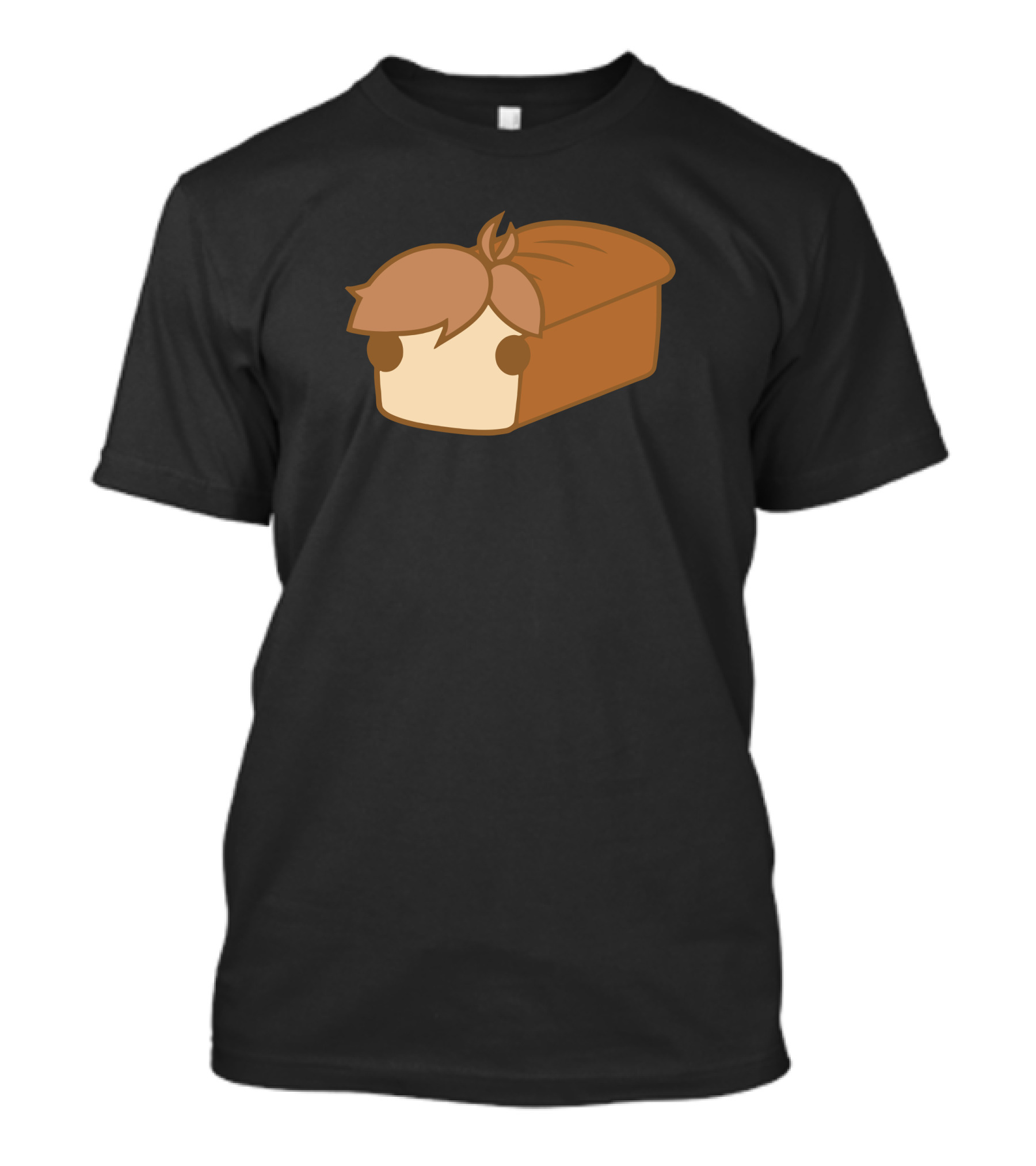 Loaf Bread With Hair Style Cartoon T-Shirt